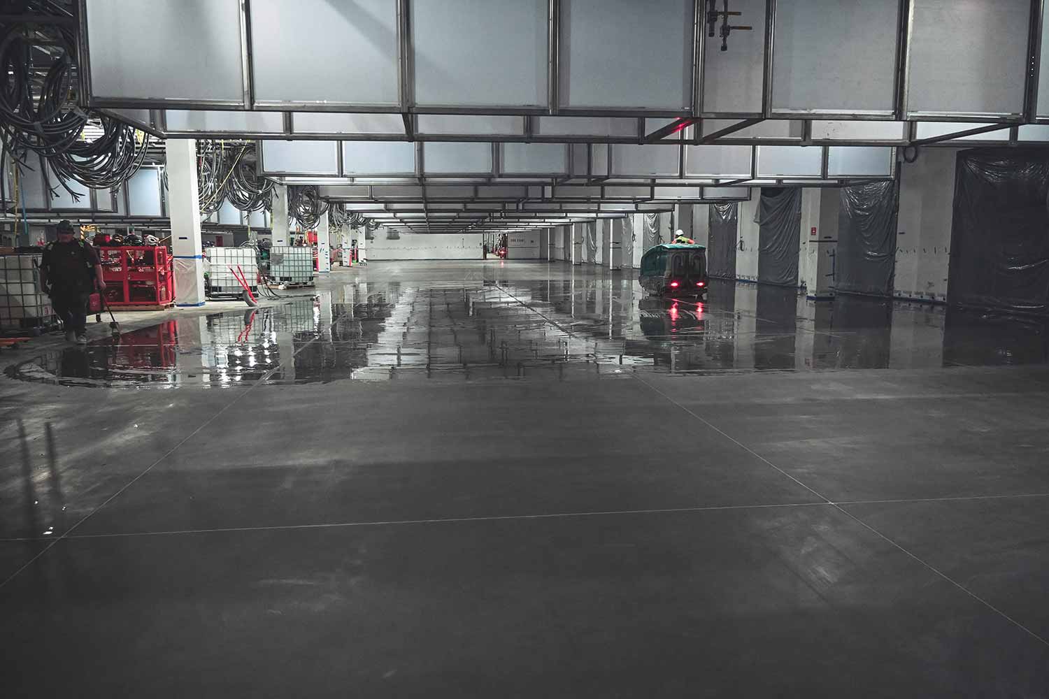 View inside a mission critical facility by Perfect Polish.