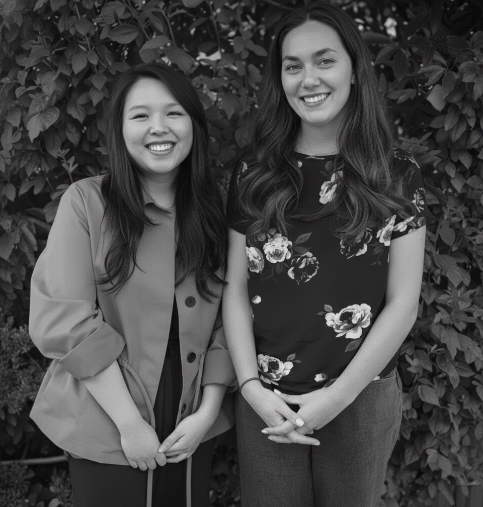 Amanda on the left and Kathy on the right - Prayer team leaders