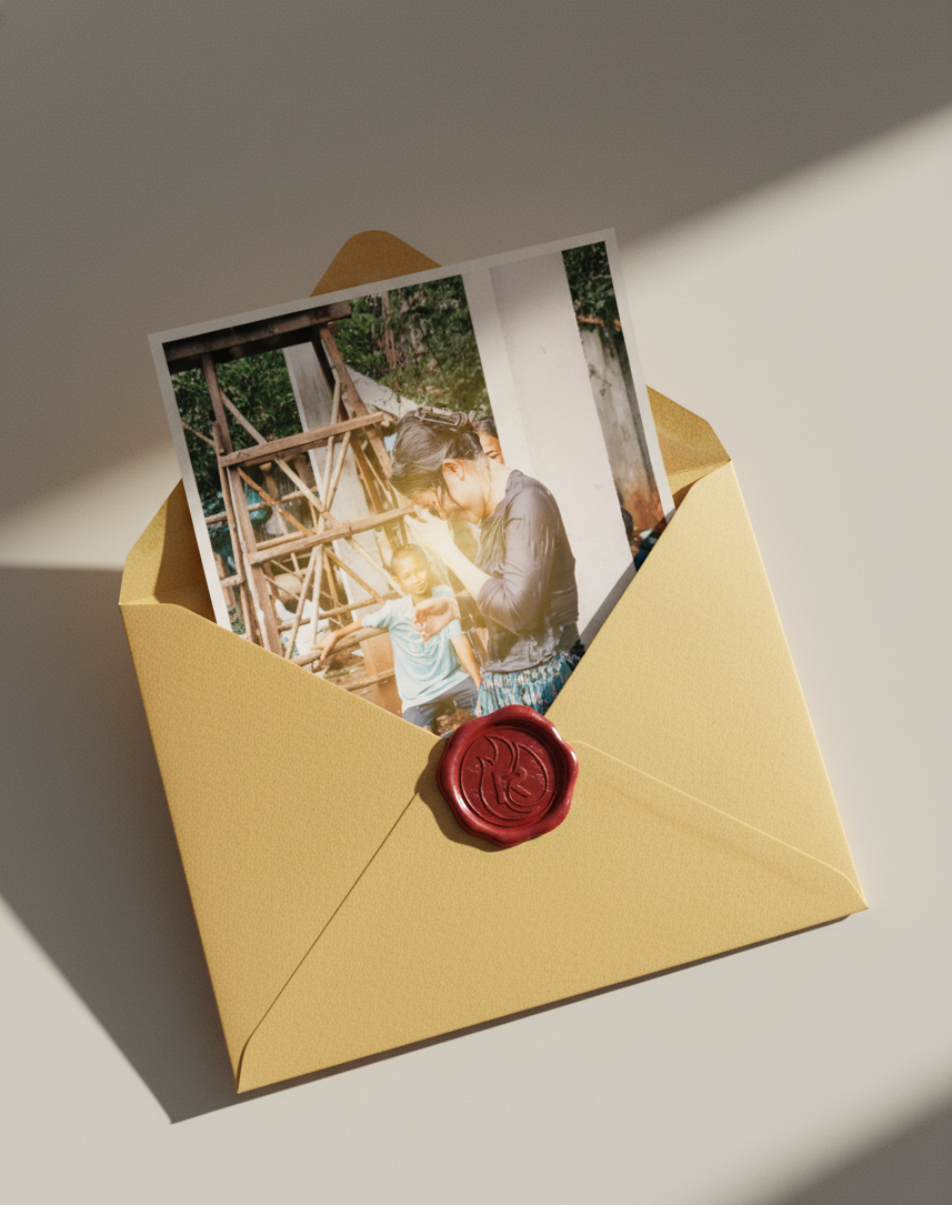 Digital Christmas card featuring mission photographs