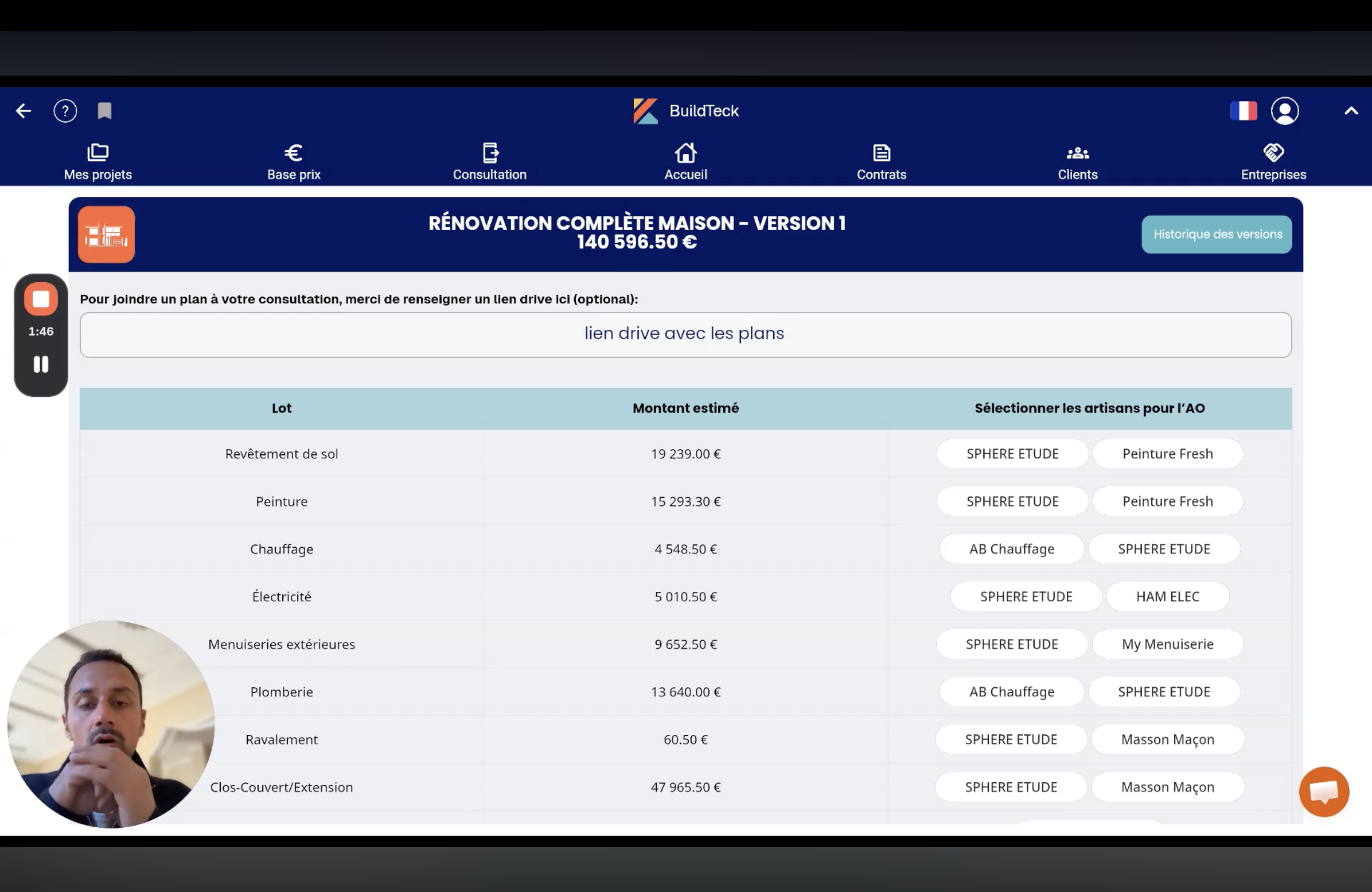 Avec BuildTeck consultez vos entreprises en quelques minutes.