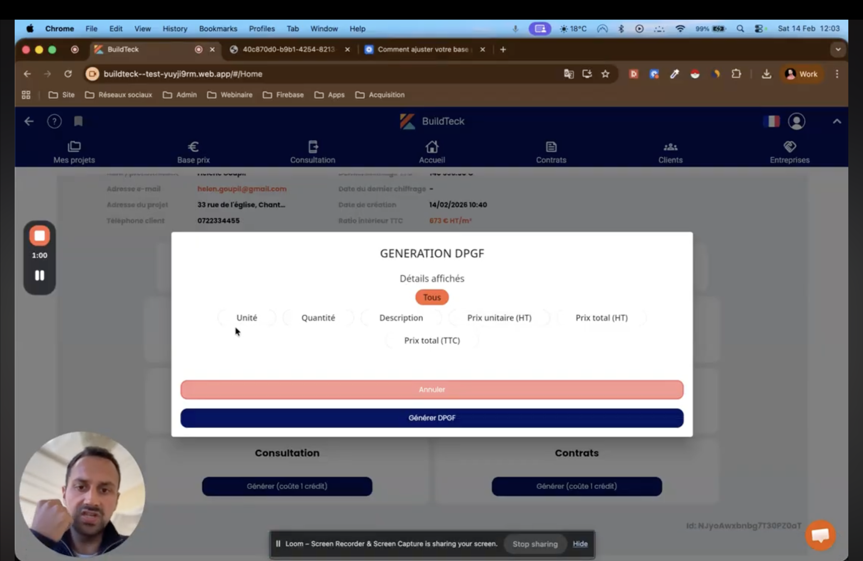 Générez vos DPGF automatiquement dans BuildTeck.