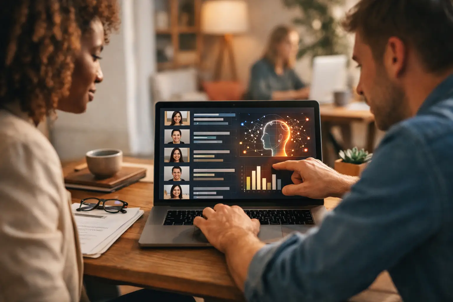 AI tools streamlining global talent selection and enhancing hiring efficiency.