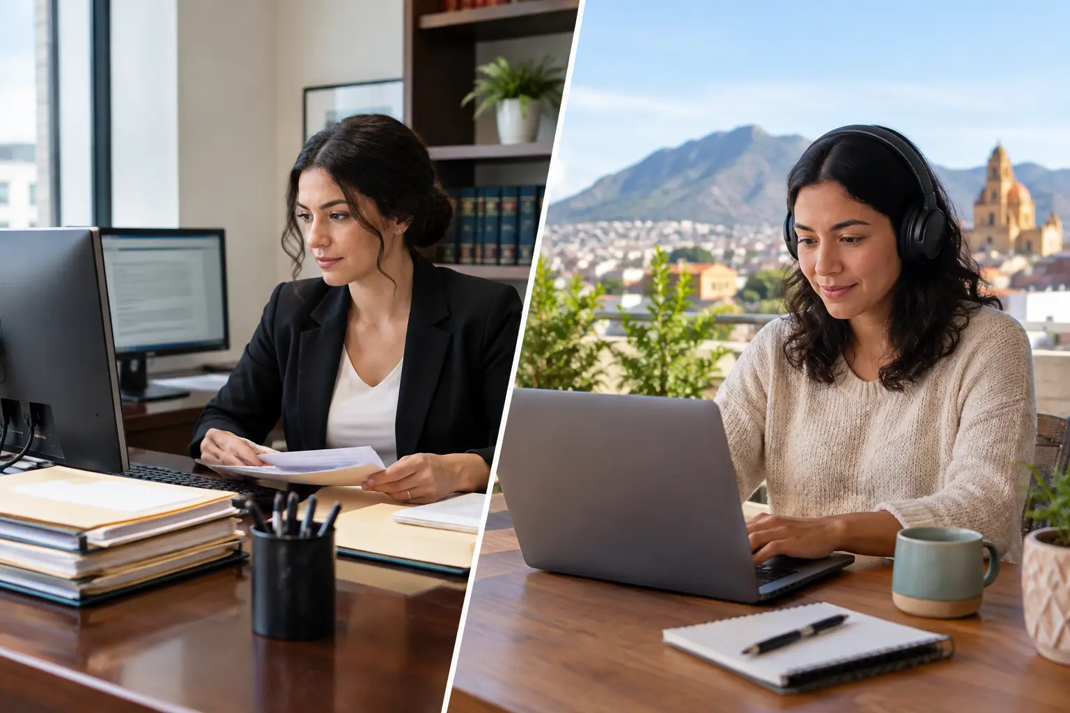 Comparing remote and local paralegals for optimal law firm workflow and cost management.