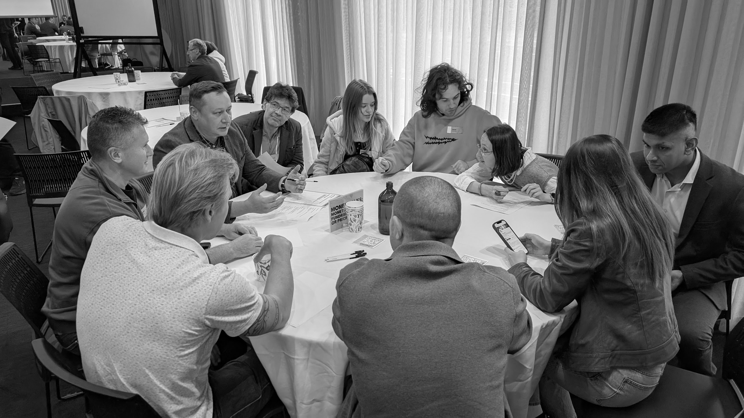 You’ll join a group of founders, makers, and domain experts at focused tables to unpack real challenges, share experiences, and support each other.