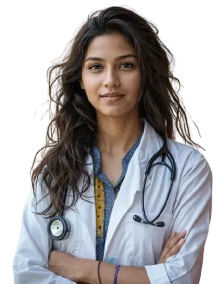 Image of healthcare professional after studied German language course