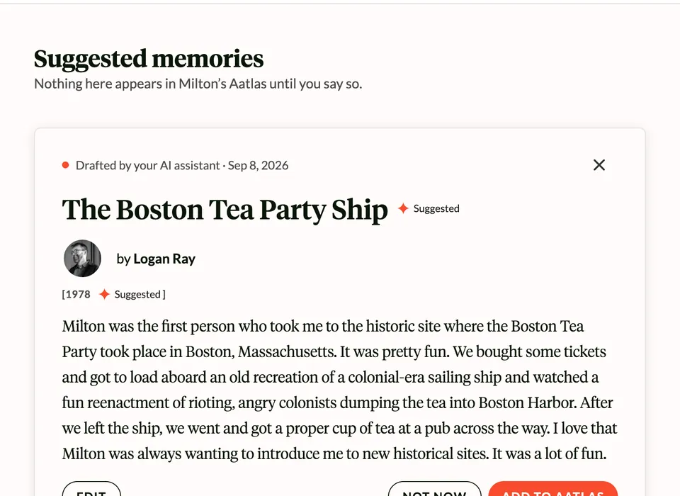 Suggested memories