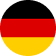 Flag of Germany with horizontal black, red, and gold stripes.