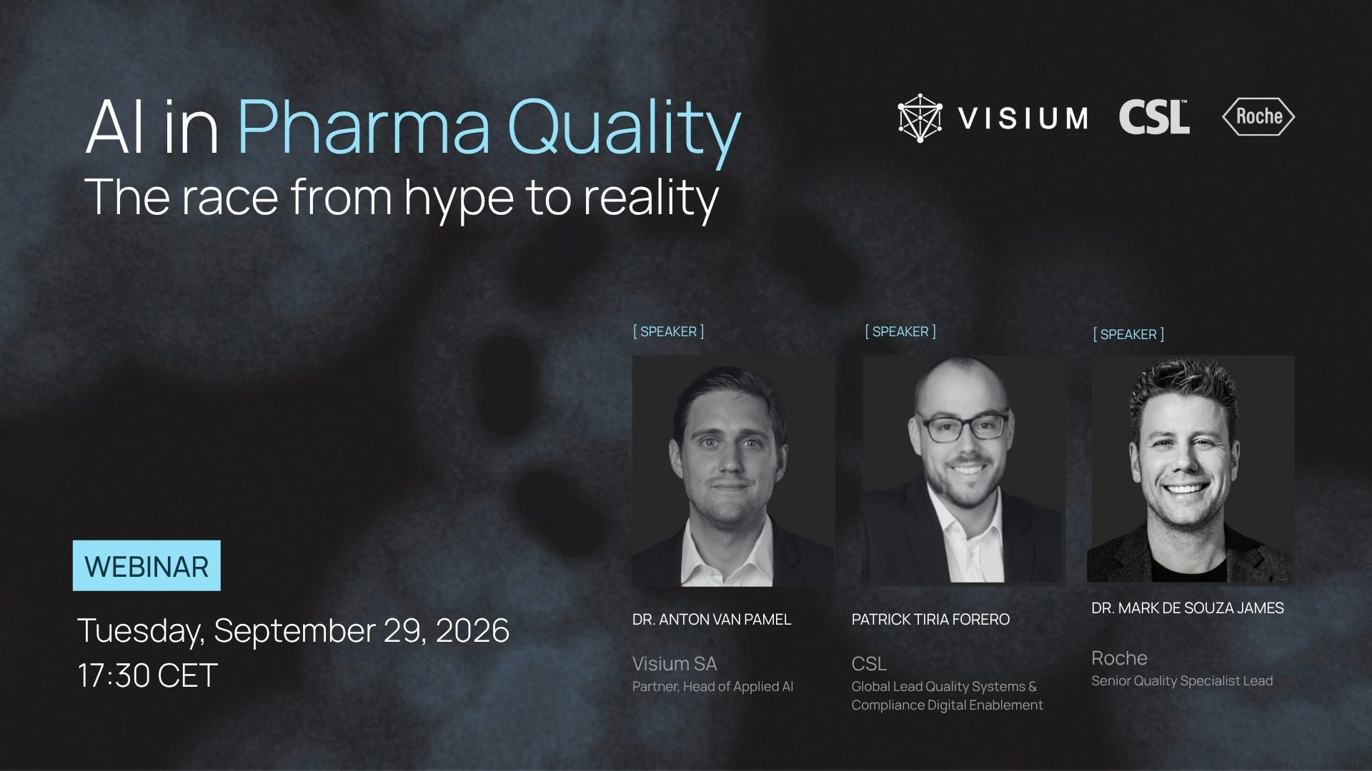 Webinar : AI in Pharma Quality