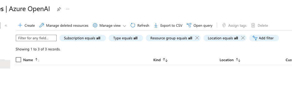 Create Azure resource