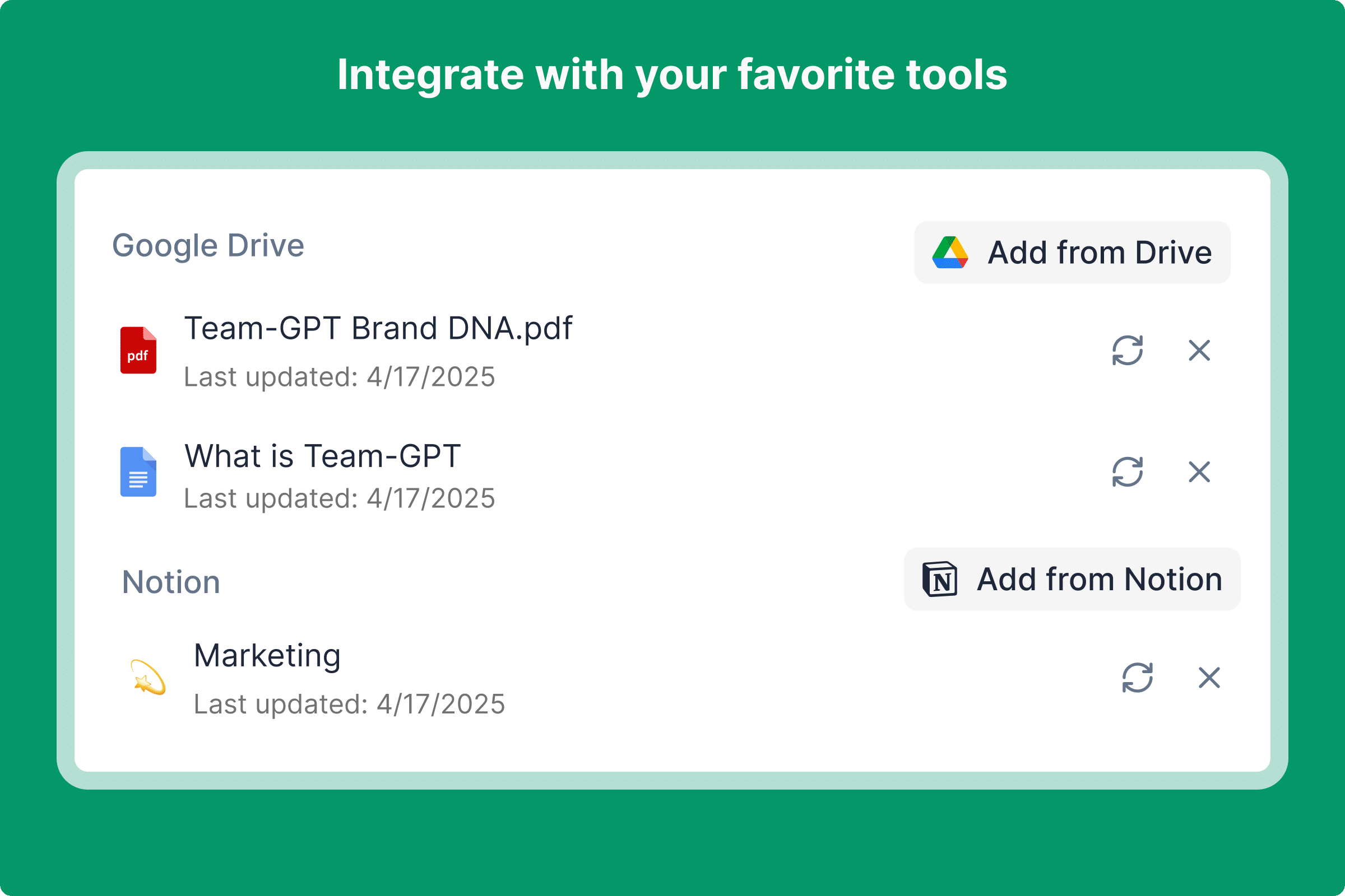 Integrations