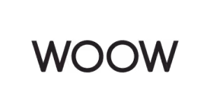 Large bold black letters spelling out 'WOOW' on white background