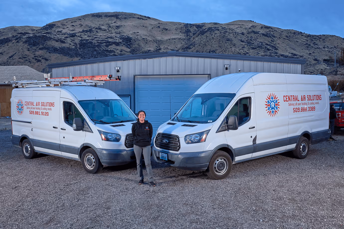 Central Air Solutions service van