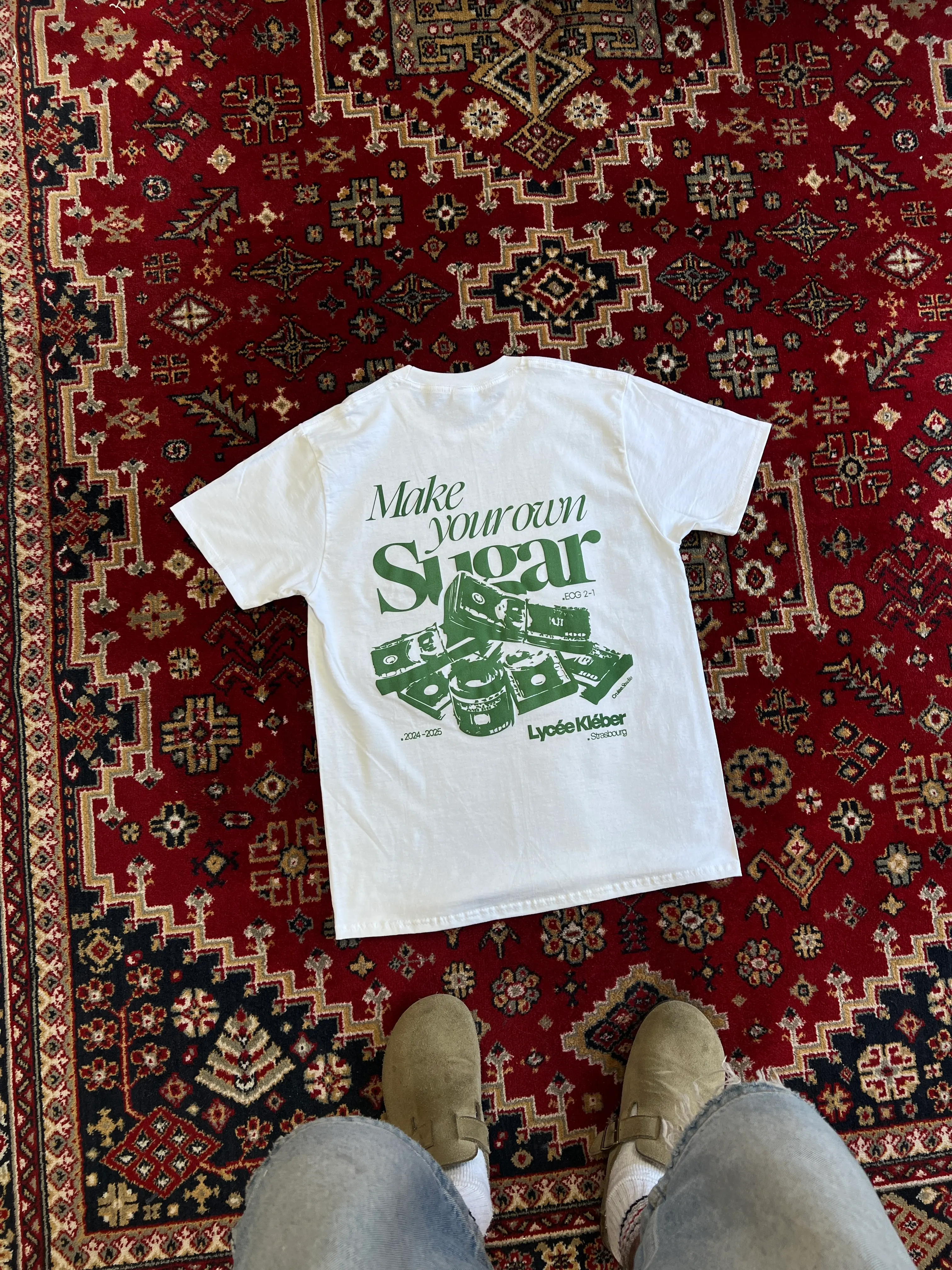 Sweat et t-shirt pour le lycée Kleber de Strasbourg.