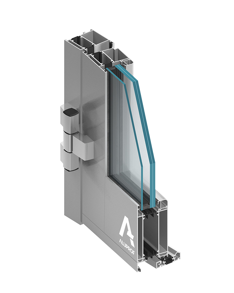 MB-70 aluminium EU-style window system for residential and commercial projects by RA HOUSE