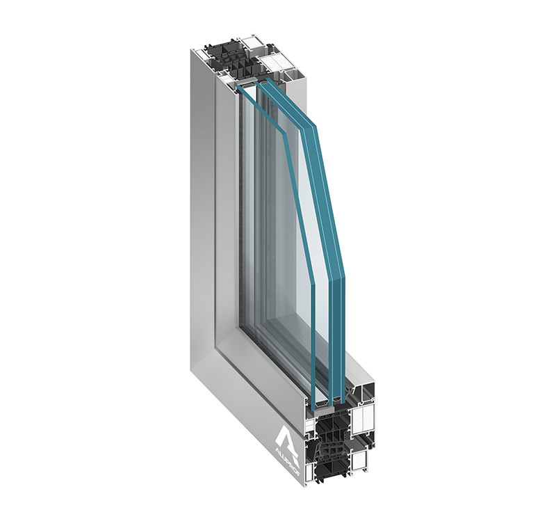 MB-86N aluminium EU-style window system for energy-efficient buildings by RA HOUSE
