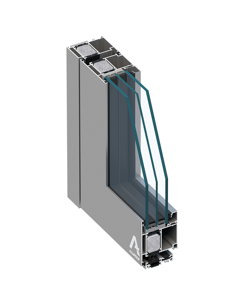 MB-86N aluminium door system with enhanced thermal insulation by RA HOUSE