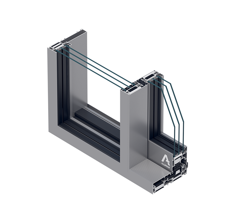 MB-82HS aluminium sliding door system for large glass openings by RA HOUSE