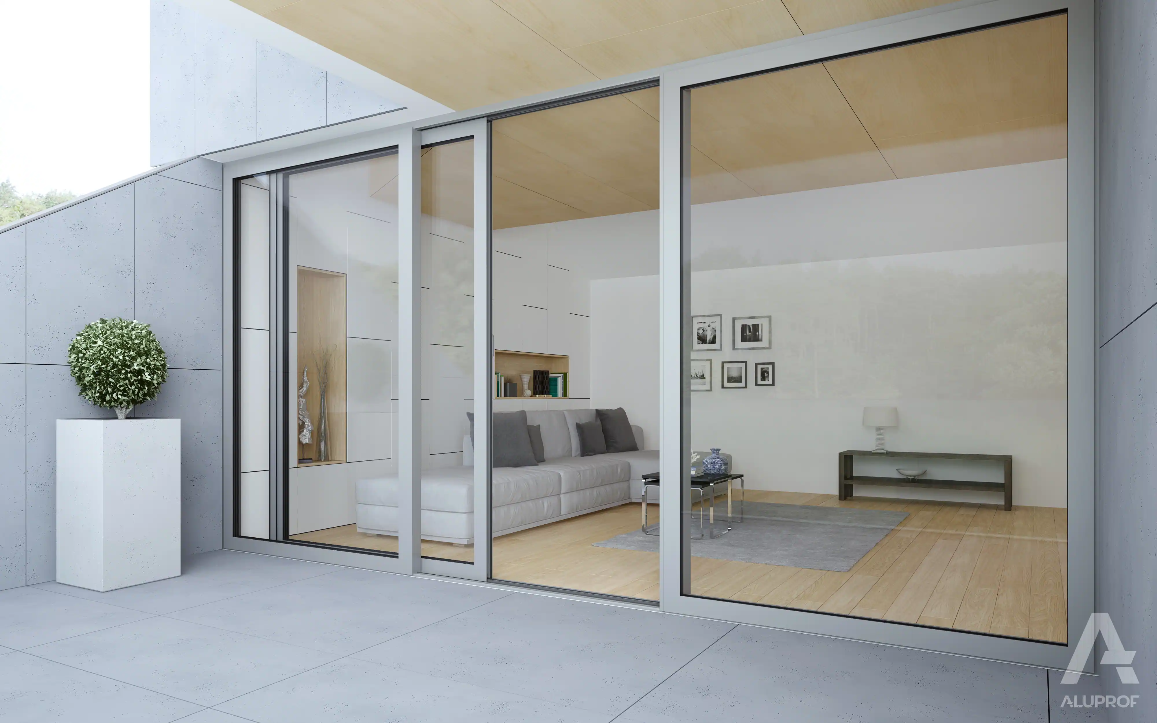 MB-59HS aluminium sliding door system for residential and commercial use by RA HOUSE