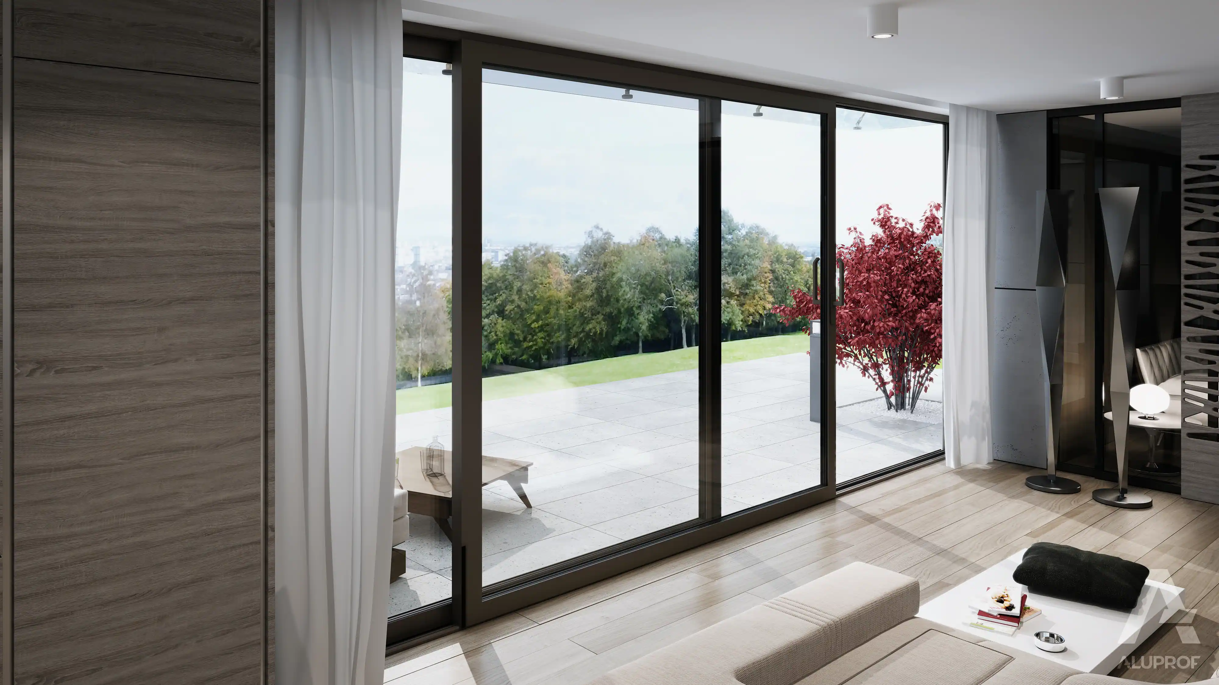MB-59HS aluminium sliding door system for residential and commercial use by RA HOUSE