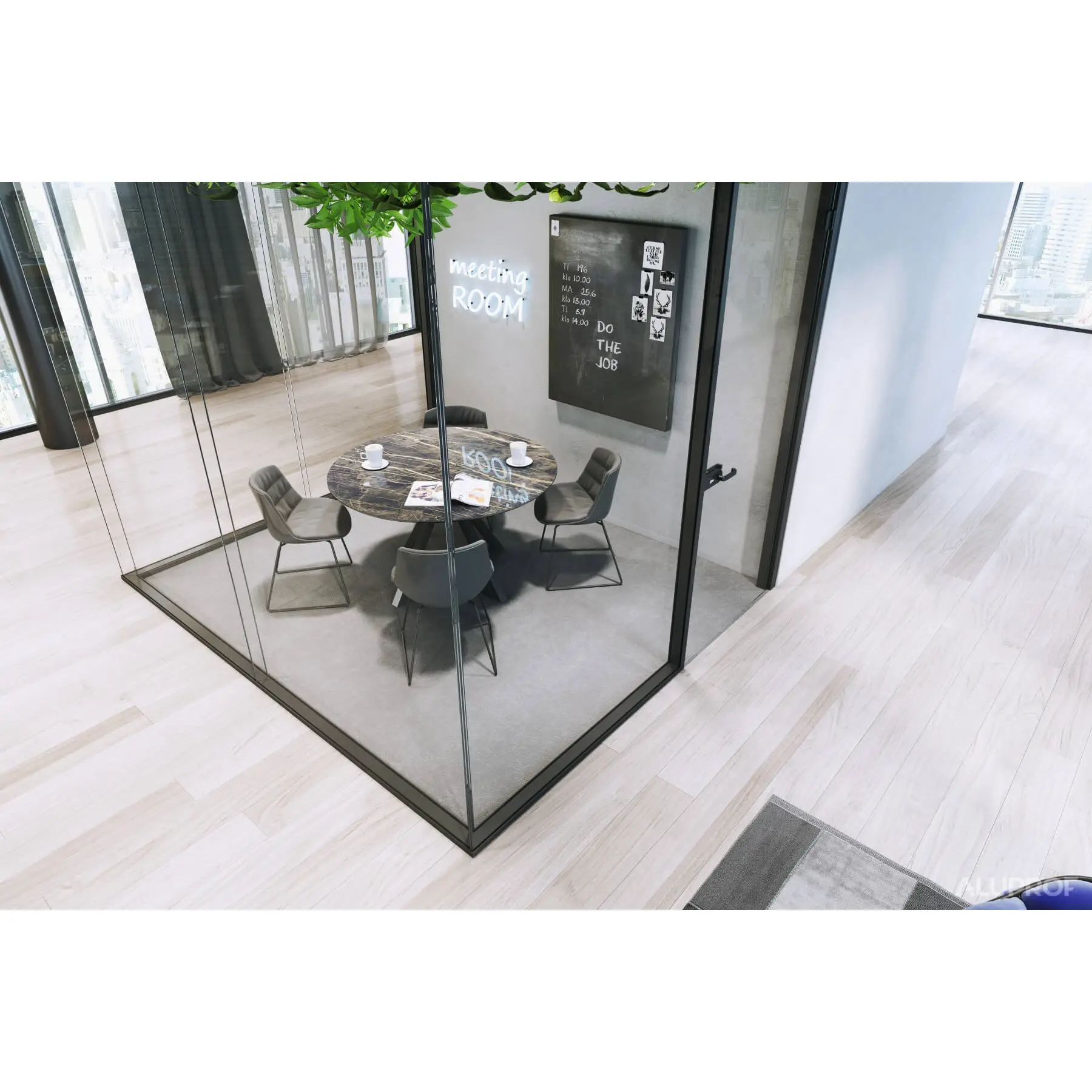 MB-HARMONY OFFICE aluminium internal partition system for modern office spaces by RA HOUSE