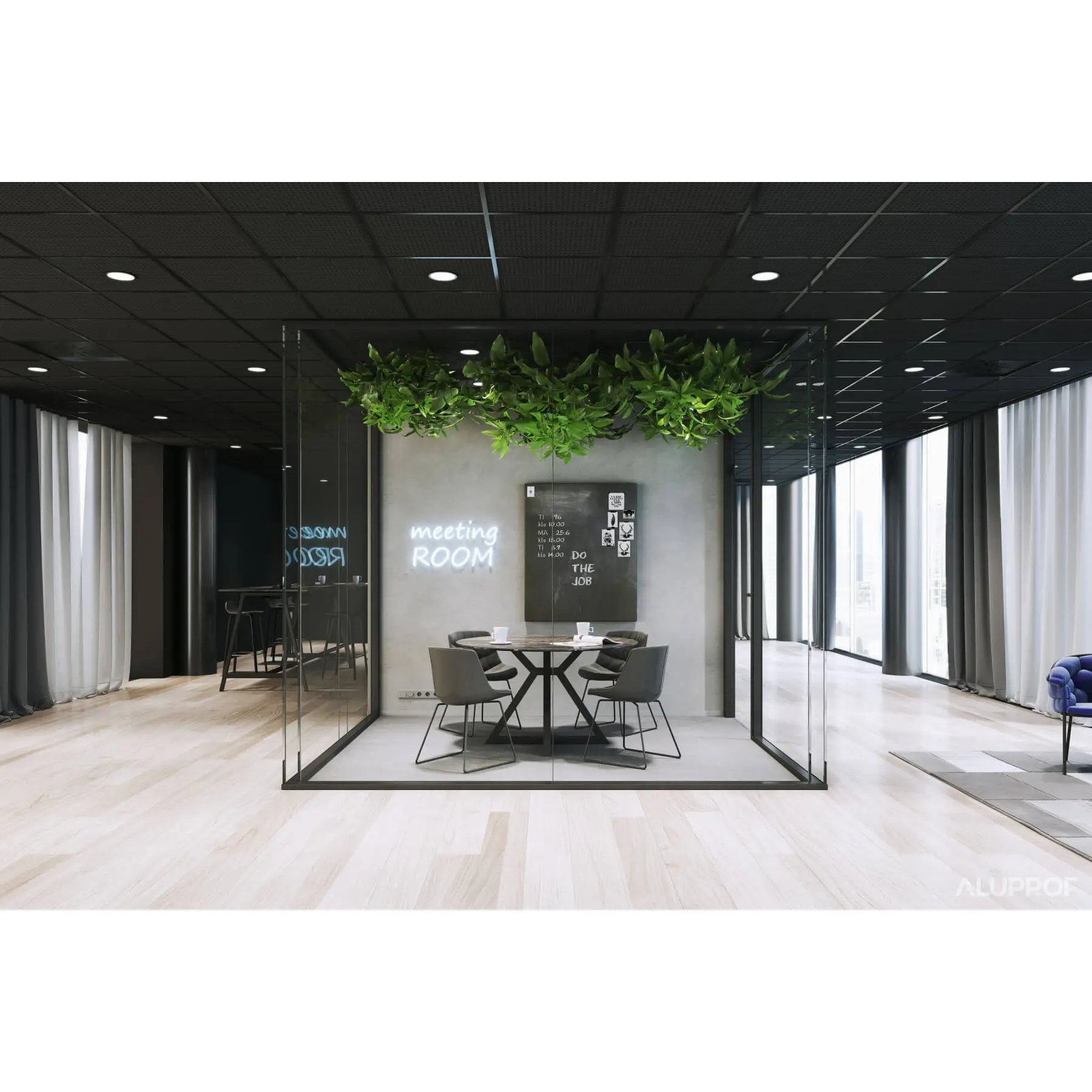 MB-HARMONY OFFICE aluminium internal partition system for modern office spaces by RA HOUSE