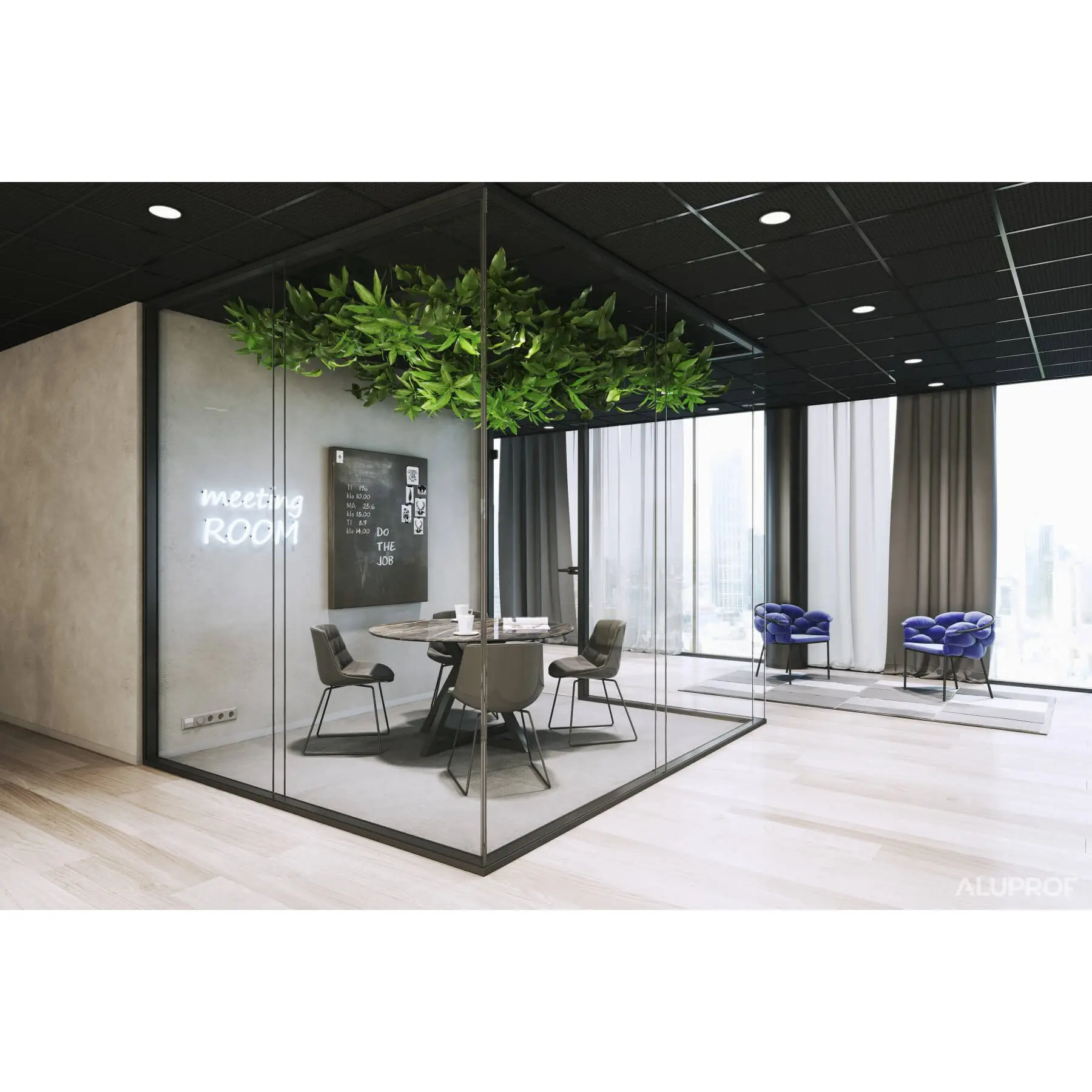 MB-HARMONY OFFICE aluminium internal partition system for modern office spaces by RA HOUSE