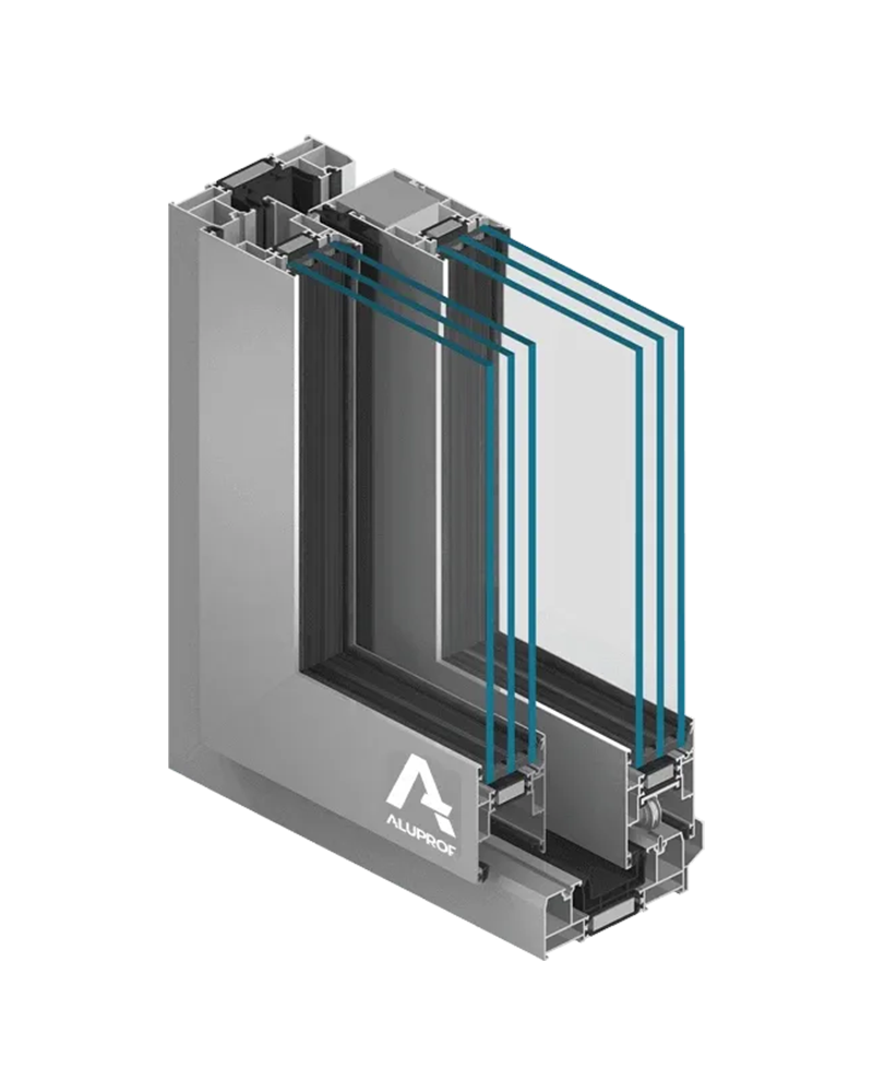 MB-59HS aluminium sliding door system for residential and commercial use by RA HOUSE