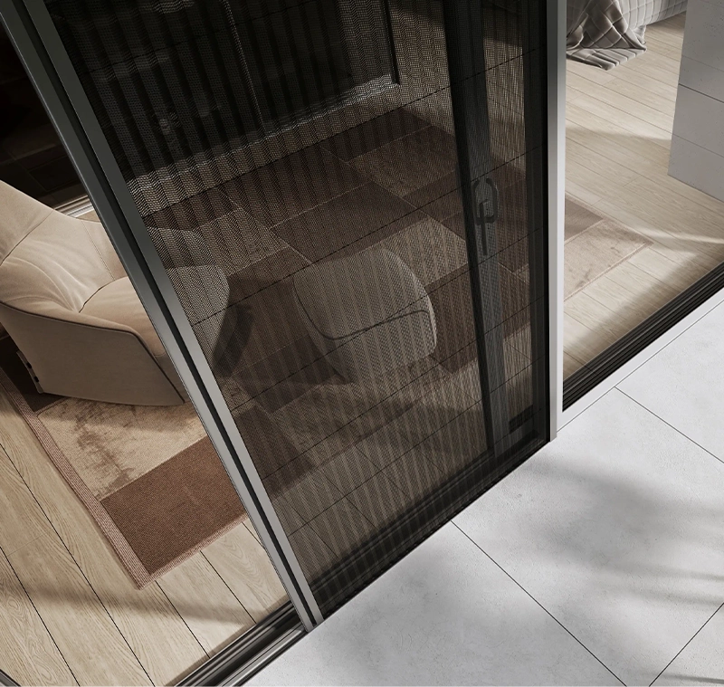 Pleated insect screens sun shading system RA HOUSE