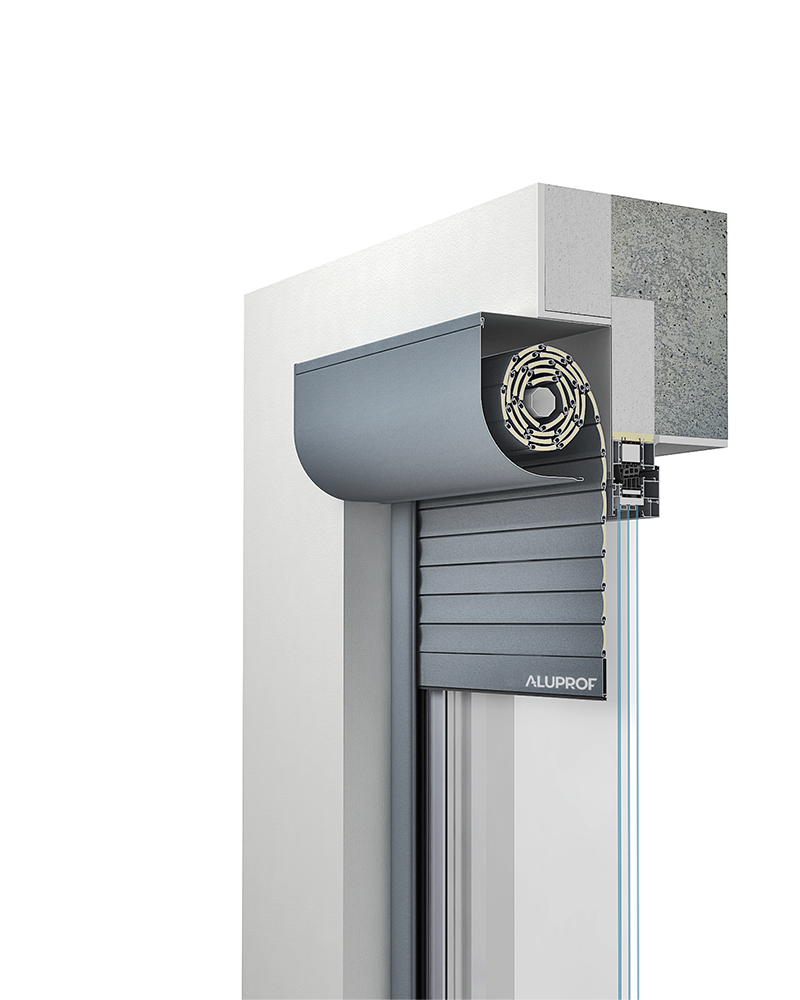 Front mounted roller shutters sun shading system RA HOUSE