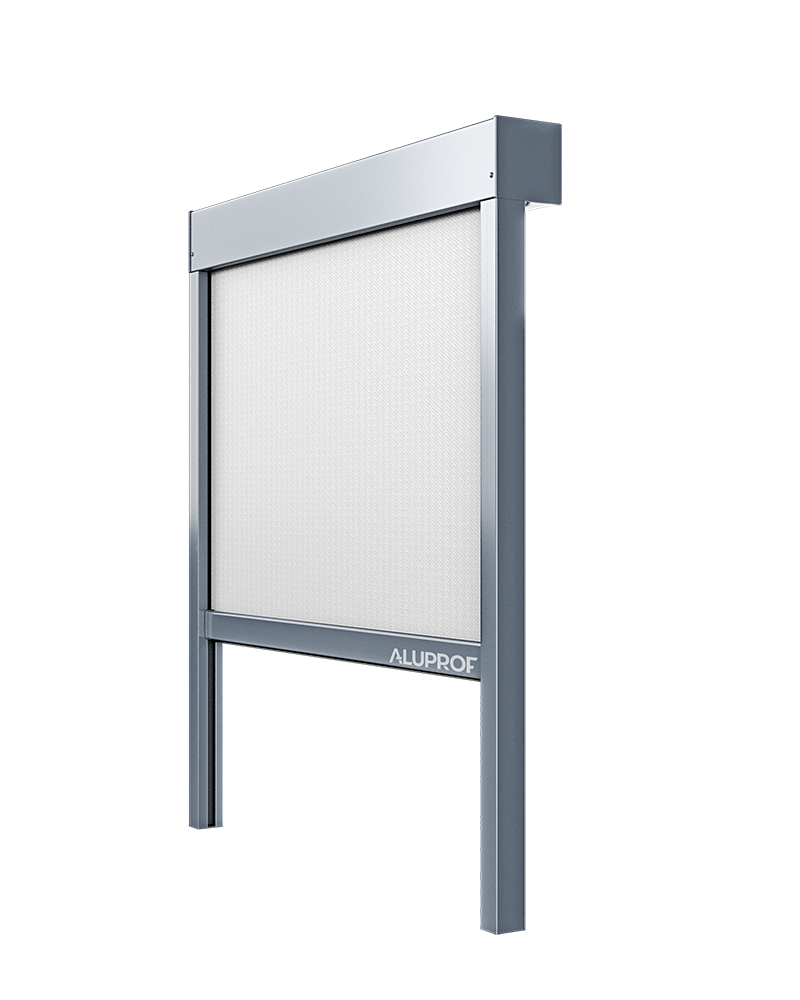 Aluprof Skyroll ECO sun shading screen system RA HOUSE full view