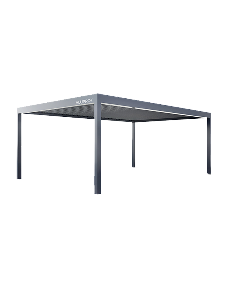 MB-OpenSky 140 aluminium pergola system for modern outdoor shading by RA HOUSE