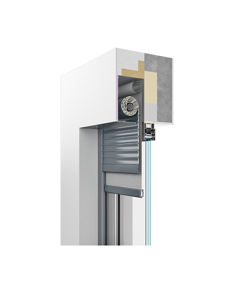 Aluprof SkyTwin roller shutters sun shading system RA HOUSE