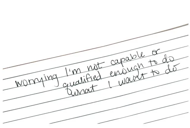 The real handwritten card