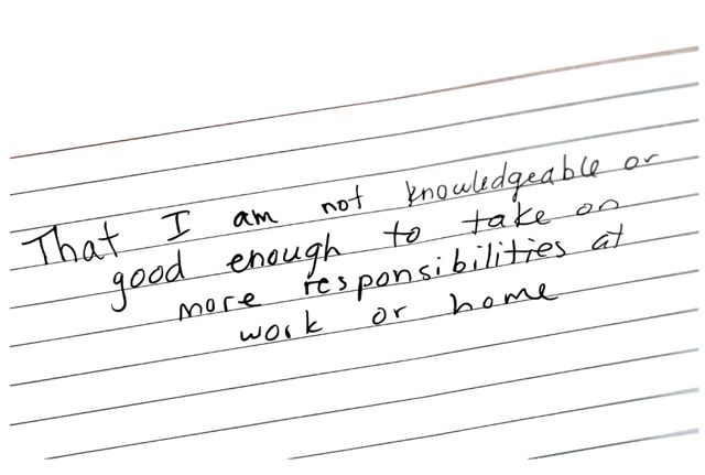 Handwritten card 2