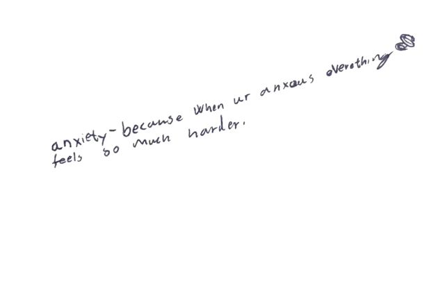 Handwritten card 6