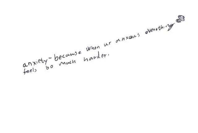 The real handwritten card