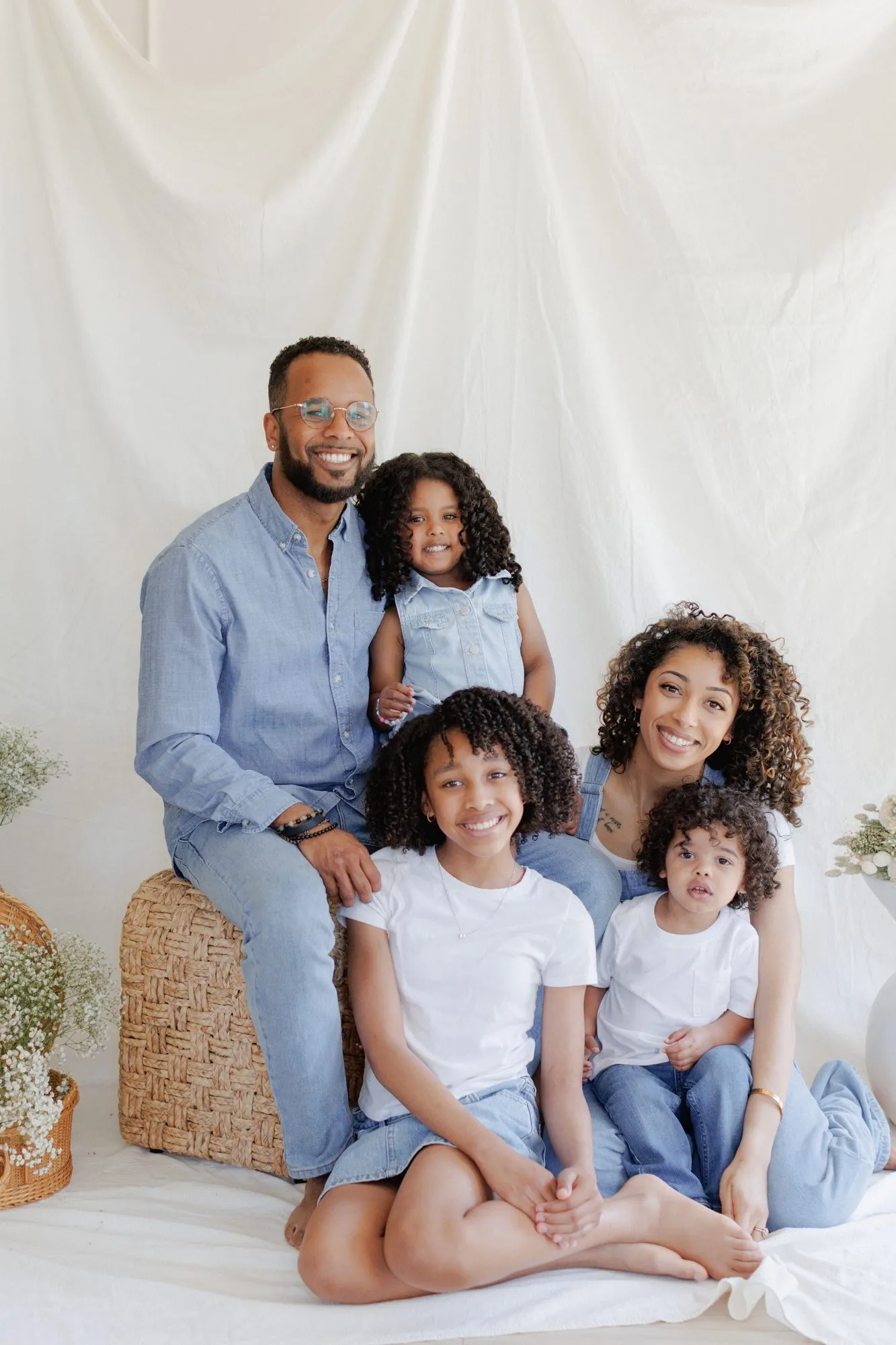 Darryl with his wife and kids
