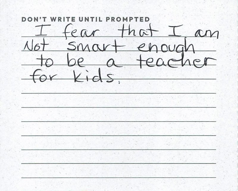 The real handwritten card