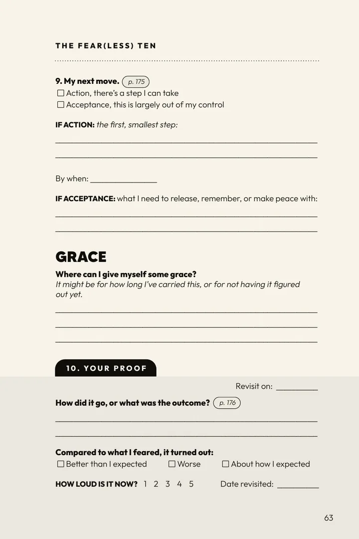 Page four of a Fear(less) Ten entry, with Grace and Your Proof