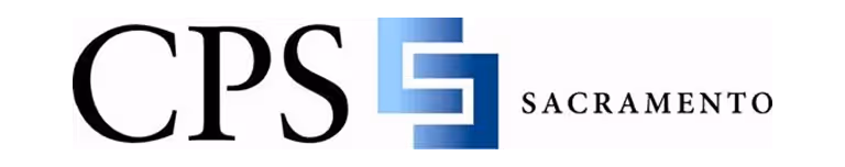 CPS Sacramento logo with stylized blue and white 'S' design.