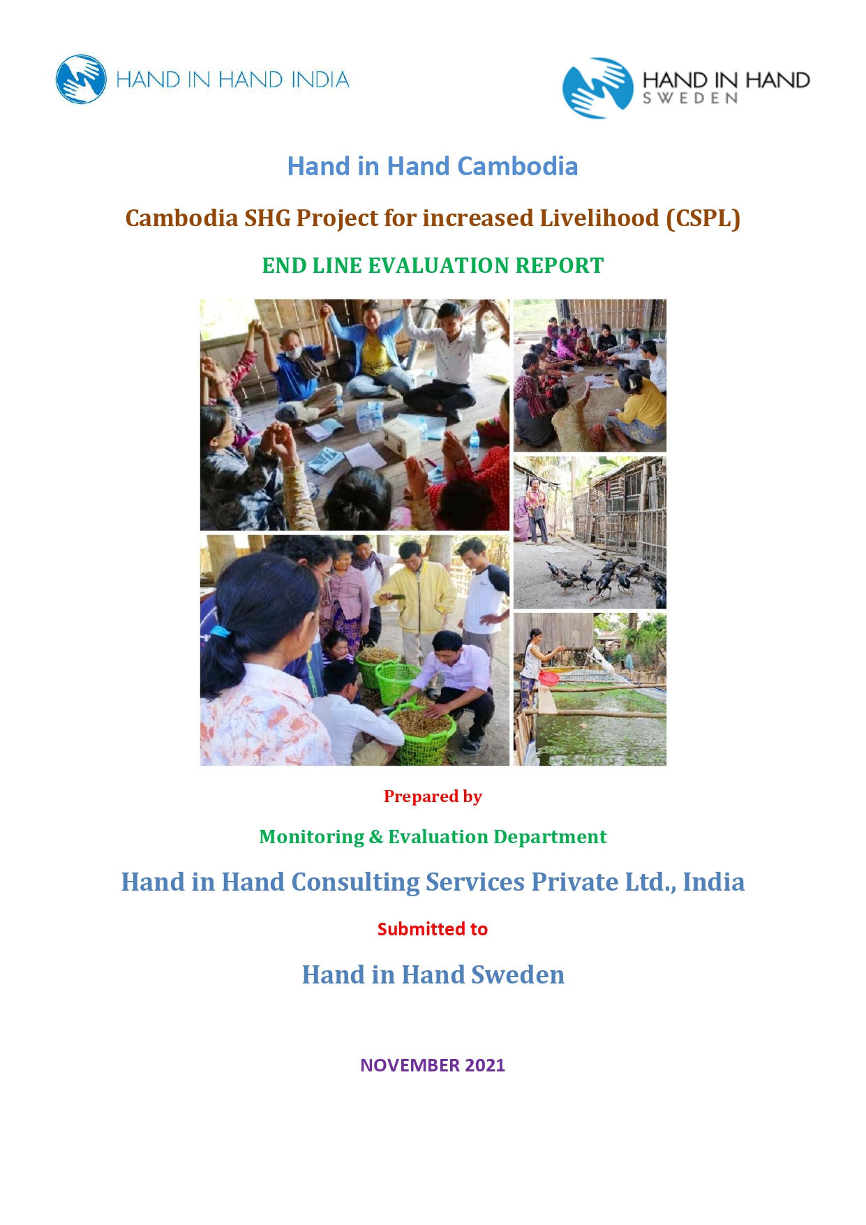 HiH CSPL - HiH Cambodia CSPL Project - End Line Evaluation 
