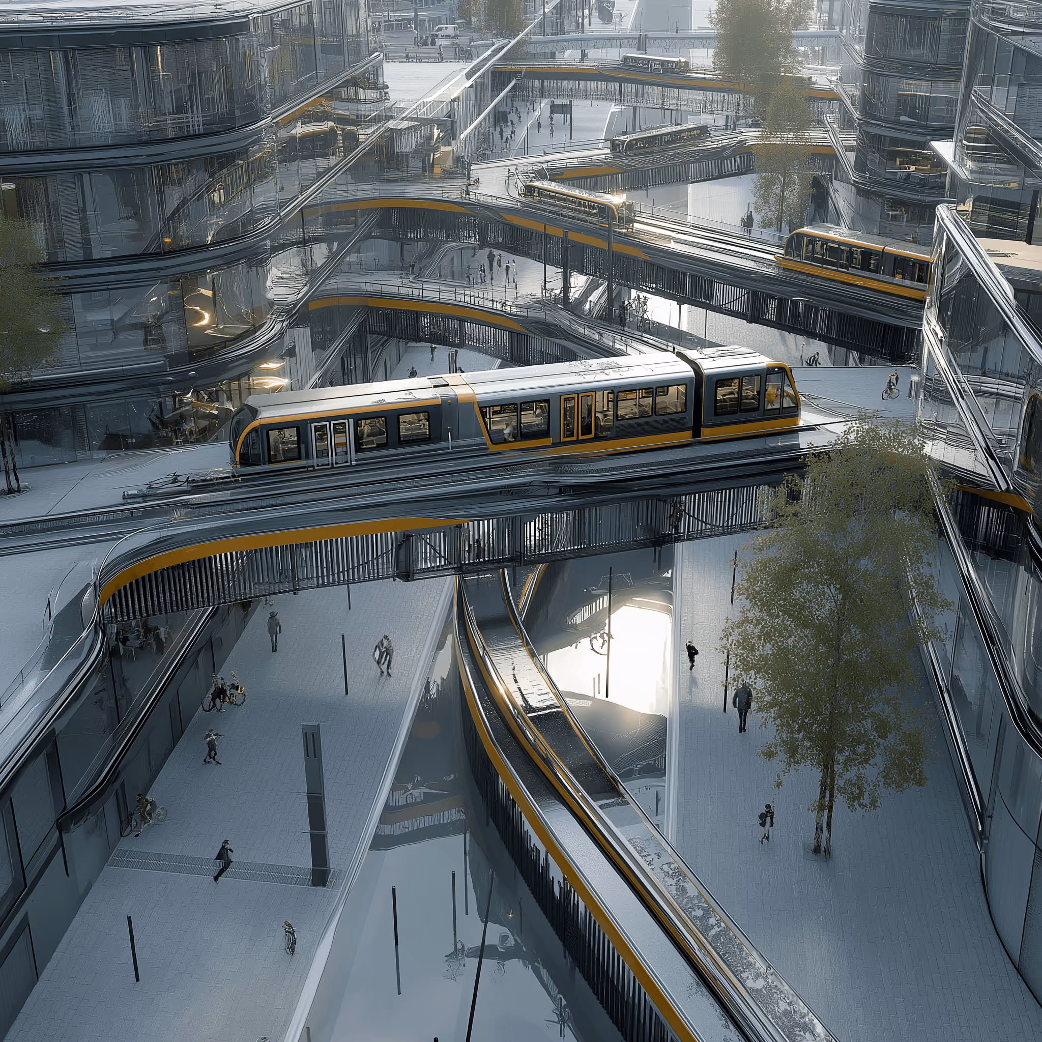 Urban mobility solutions technology, smart transportation and sustainable city infrastructure systems