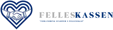 Felleskassen logo på grå bakgrunn