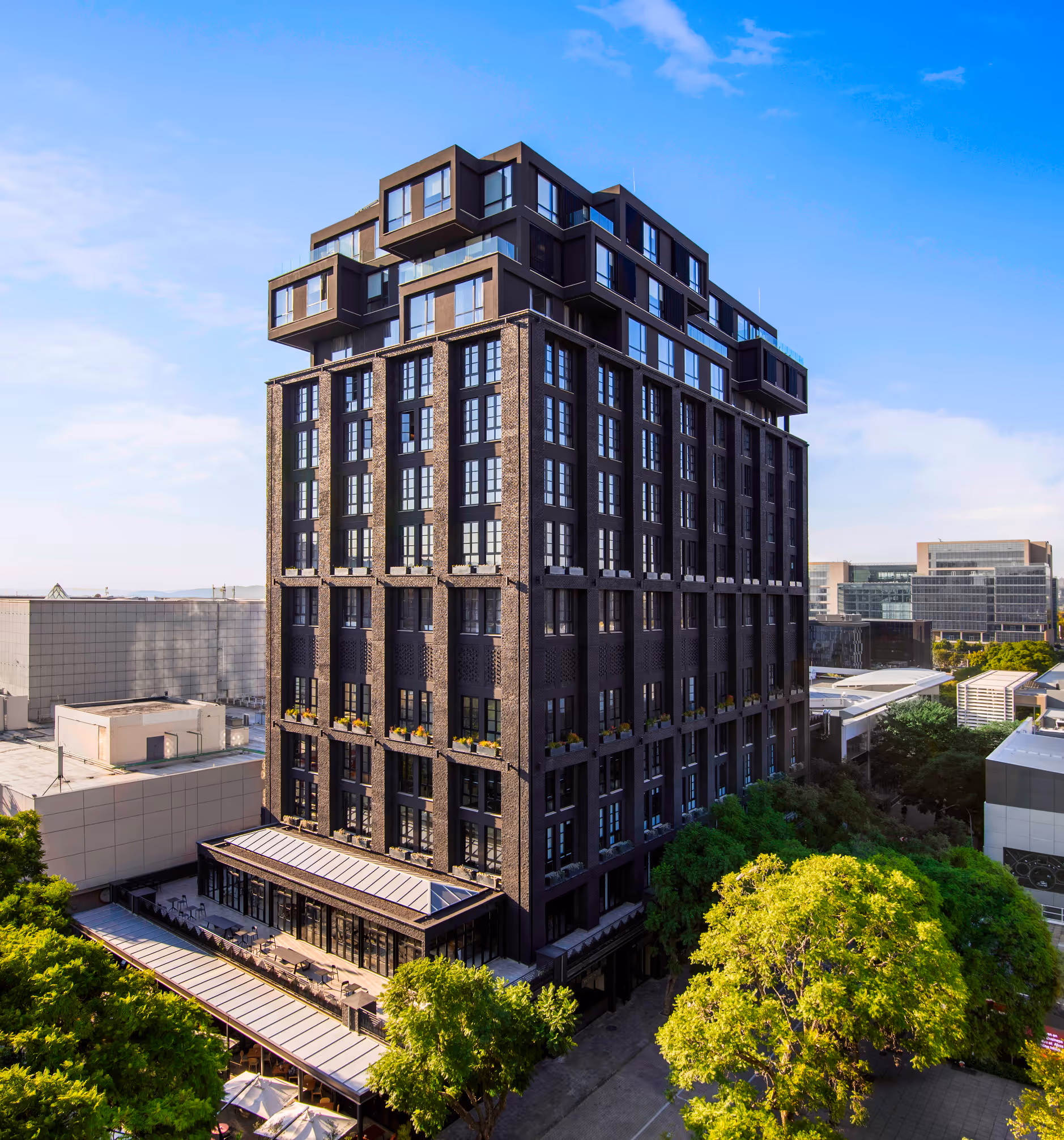 A massive building