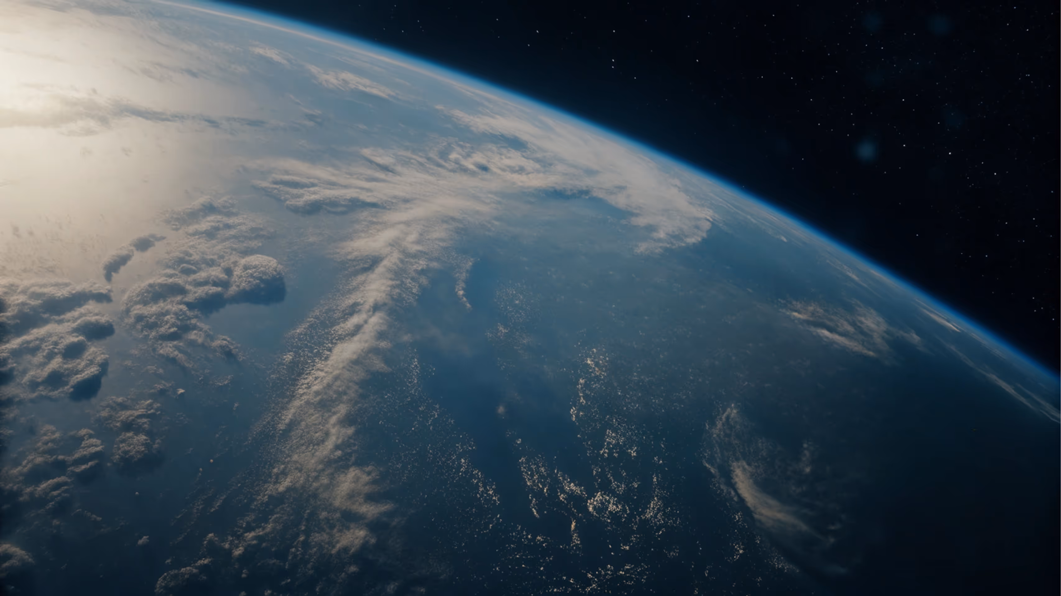 Planet Earth view from the space.