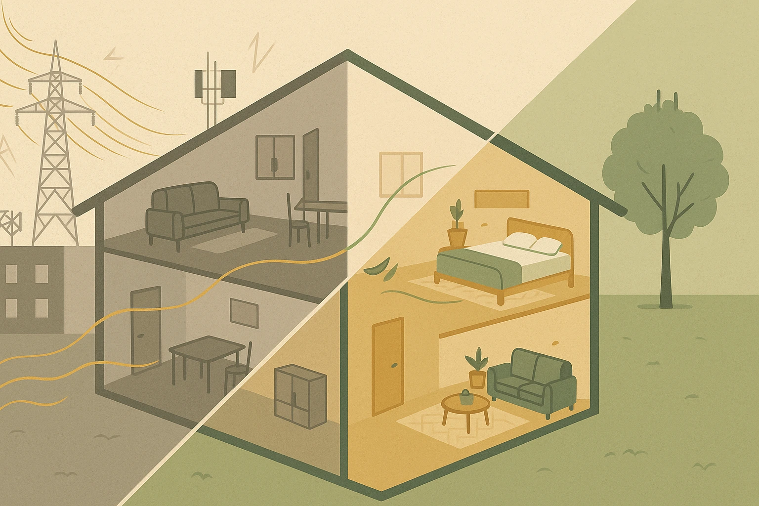 illustration maison verte vastu shastra