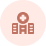 Icon of a building with a circular radar signal above it, suggesting communication or connectivity.