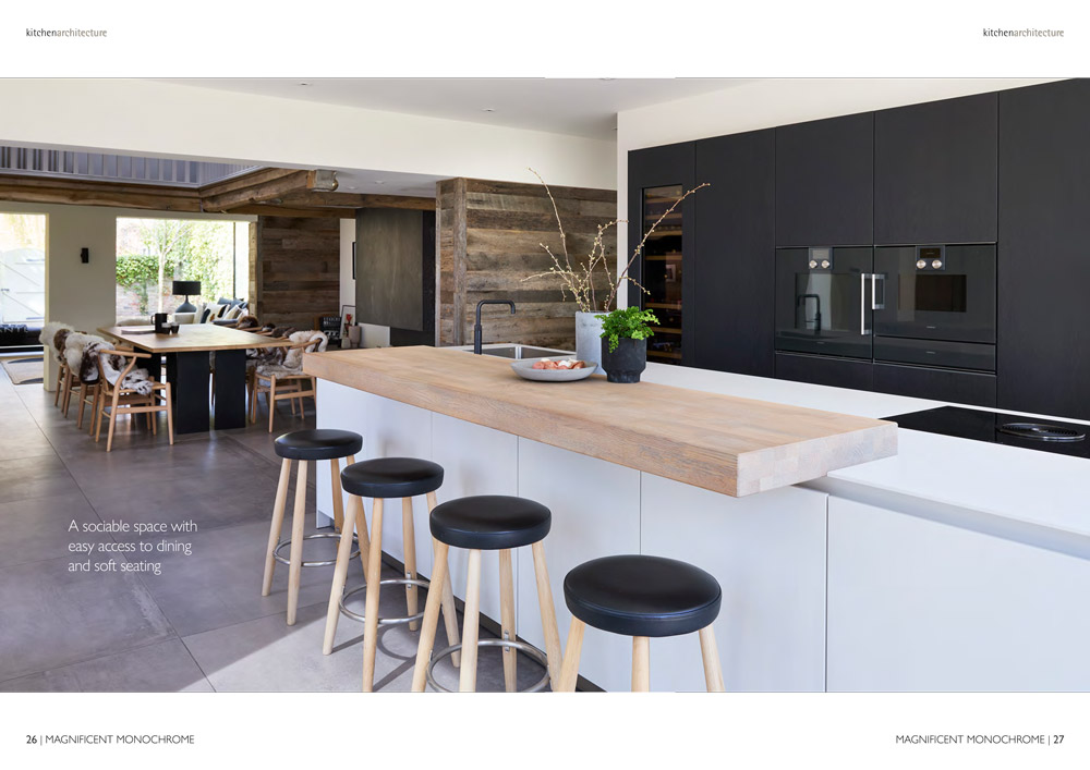 Large modern kitchen spread