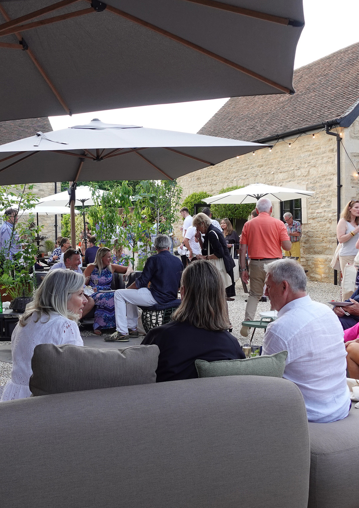 Group of people at a relaxed event