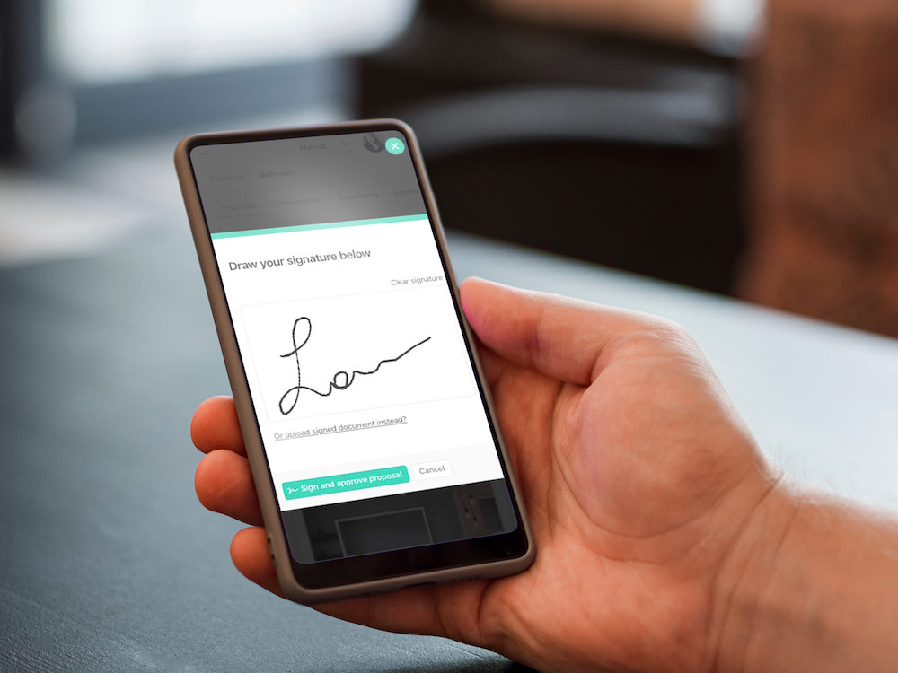 Digitale handtekeningen bouw op Ziggu Platform